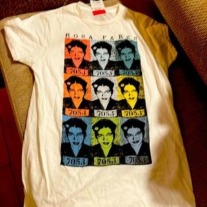 New white T shirt - African- American - Rosa Parks